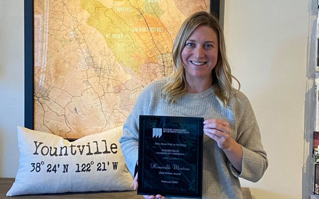 Yountville Chamber Wins Website Award for Second Year In A Row