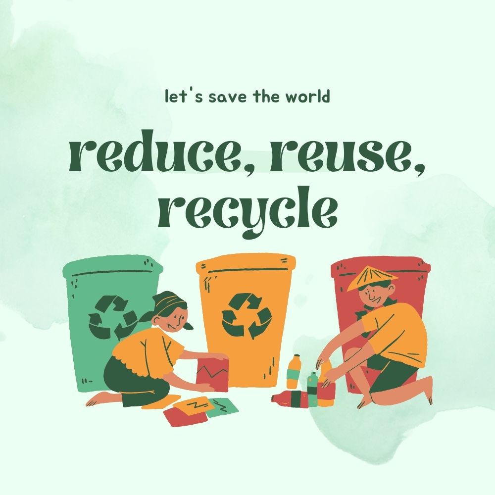Green Creative Reduce Reuse Recycle Banner (1000 x 1000 px) Green Creative Reduce Reuse Recycle Banner (1000 x 1000 px)
