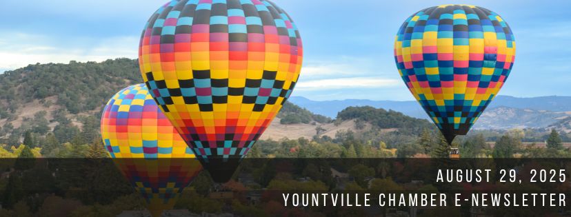 Yountville Chamber: Aug 29 Newsletter