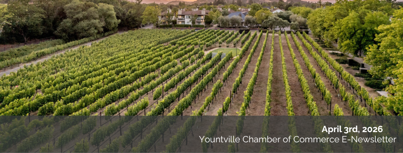 Yountville Chamber: April 3rd Newsletter